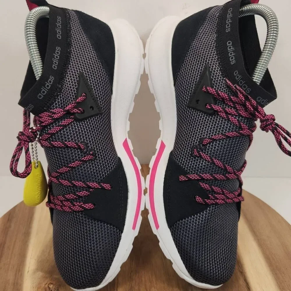Adidas Womens Quesa Cloudfoam B96520 Black/Gray Running Shoes Sneakers Size 8